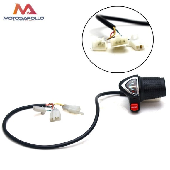 Acelerador eléctrico 6PIN 24V mini cross Roanracing.com