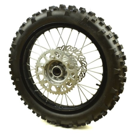 Rueda trasera completa 18" pit bike AGB31
