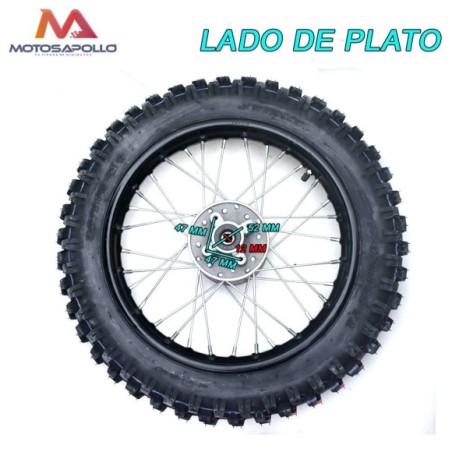 Rueda trasera pit bike 90-100/14 - Roanracing.com