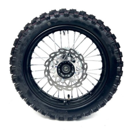 Rueda trasera completa 90-100/14" SDG con plato y disco-Roanracing.com