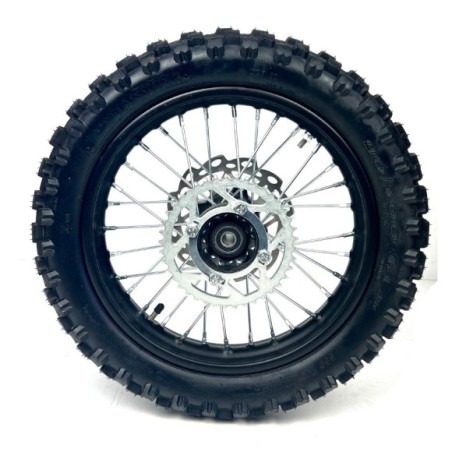 Rueda trasera completa 90-100/14" SDG con plato y disco-Roanracing.com