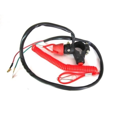 Hombre al agua + boton pare mini moto-Roanracing.com