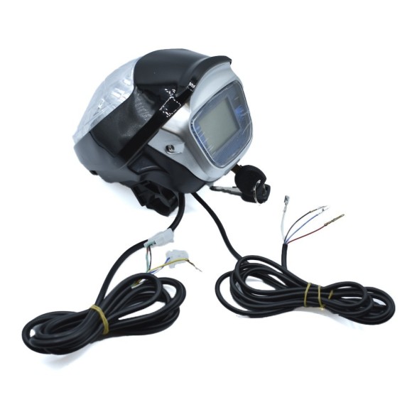 Faro con indicador + llave contacto 60V Chopper - Roanracing.com