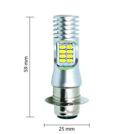 Bombilla lámpara 12/60V 6000K (H6M PX15D) led - Roanracing.com