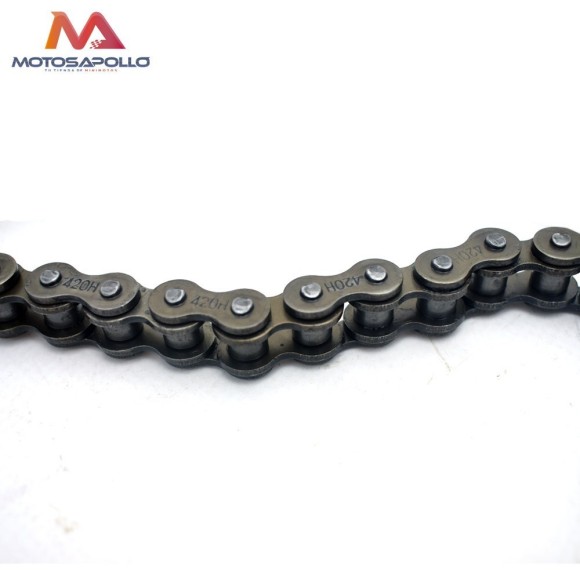 Cadena transmision 420 98 pasos pit bike  - Roanracing.com
