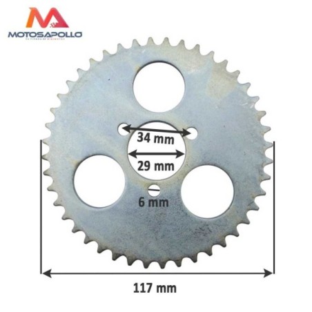 PLATO CADENA T8F 44T 29mm - Roanracing.com
