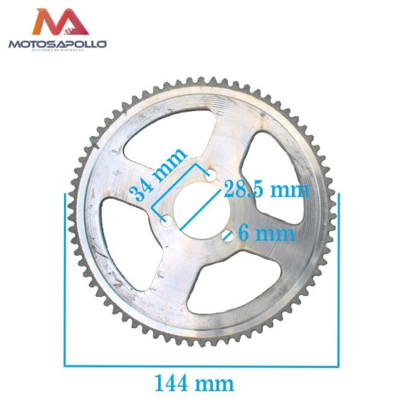 Plato arrastre 70T cadena 25H - Roanracing.com