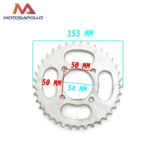 Plato arrastre 37T  pitbike AGB - Roanracing.com