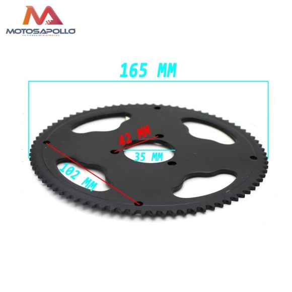 Plato cadena 25H minicross - Roanracing.com