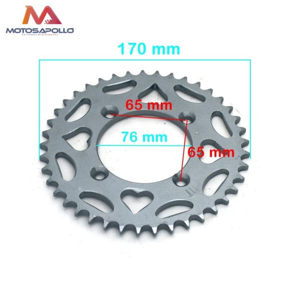 Plato cadena 428 41T pitbike SDG - Roanracing.com