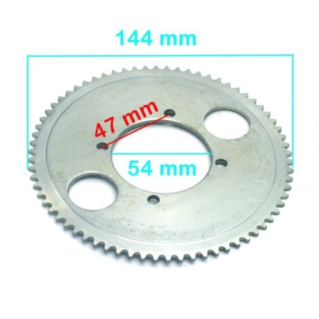 Plato cadena 25H 54mm patinete - Roanracing.com