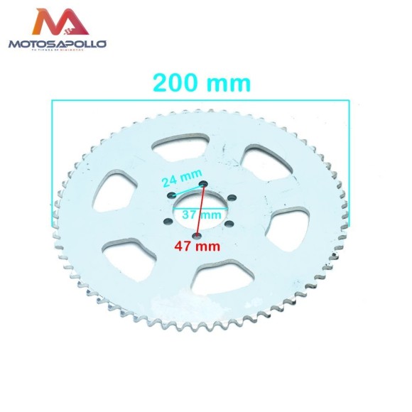 Plato cadena 06C-1 65T buggie - Roanracing.com