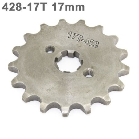 Piñon de salida 17 dientes para cadena paso 428-Roanracing.com