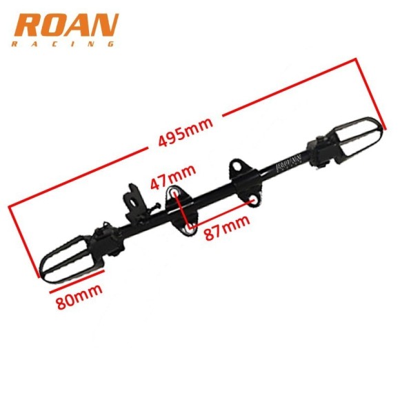 Estribiras con soporte pit bike - Roanracing.com