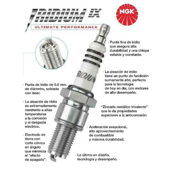 Bujia NGK iridium CR8HIX competición
