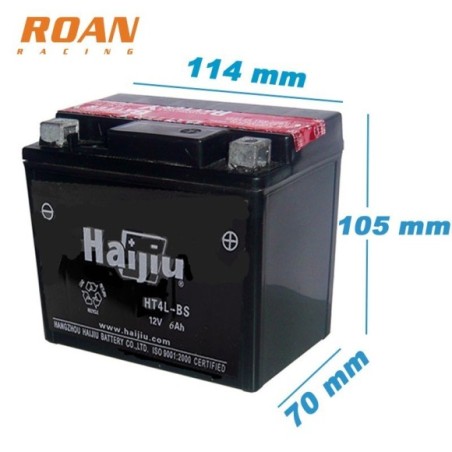 Bateria 12v 6ah acido-plomo - Roanracing.com