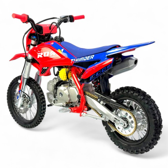 Pit bike semi-automático 110CC Thunder 14"/12" arranque eléctrio y pedal - Roanracing.com