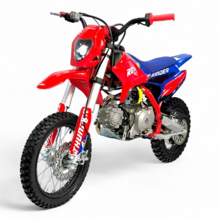 Pit bike semi-automático 110CC Thunder 14"/12" arranque eléctrio y pedal - Roanracing.com 2