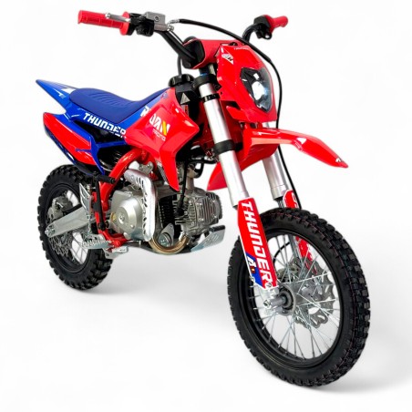 Pit bike semi-automático 110CC Thunder 14"/12" arranque eléctrio y pedal - Roanracing.com