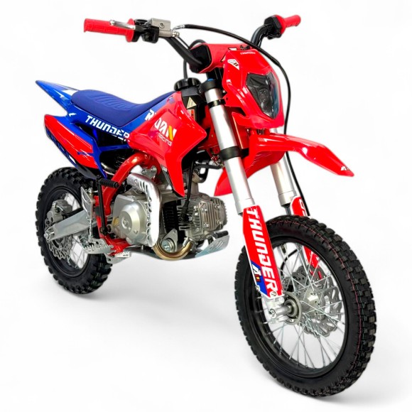 Pit bike semi-automático 110CC Thunder 14"/12" arranque eléctrio y pedal - Roanracing.com