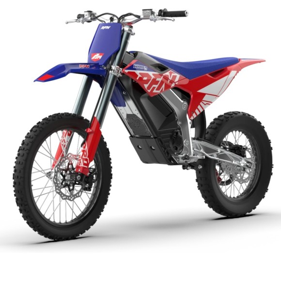 pit bike RFN Warrior SX-E15 8000W 74V 40Ah 19/16" Suspensión regulable