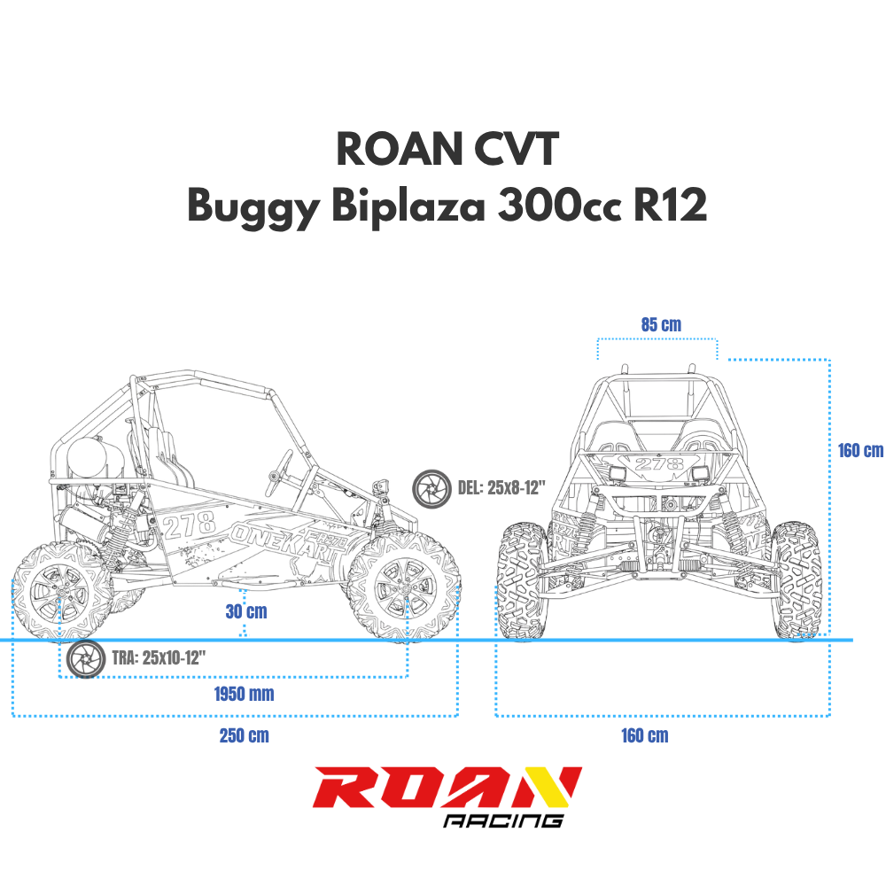 Buggy deportivo ROAN 300cc CVT R12