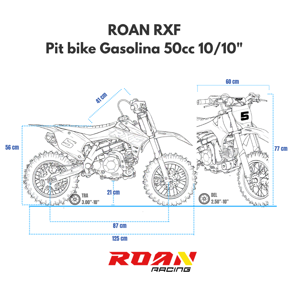 Pit bike automática 50cc Apollo RXF 10/10