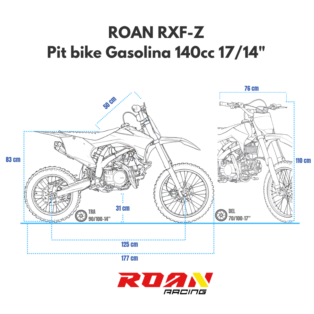 Pit bike 140cc 17/14