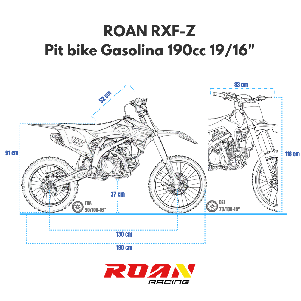 Pit bike Roan 190cc 19/16