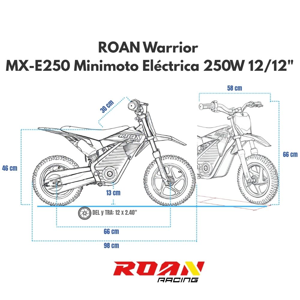 Minicross electrica 250W 12/12