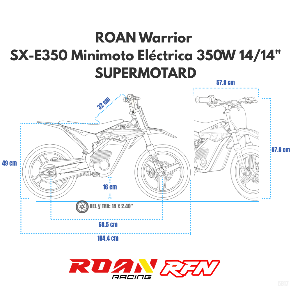 Minicross Eléctrica 350W 14/14