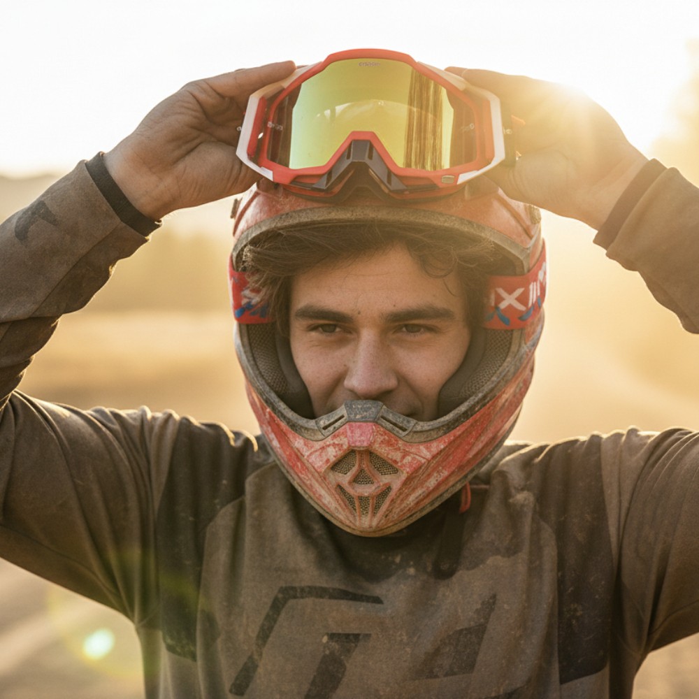 Gafas motocross Madix con protección nasal