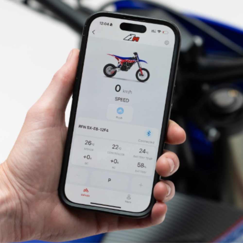 Pit bike eléctrica RFN SX-E15 PLUS 8000W 74V 40Ah 19/16”