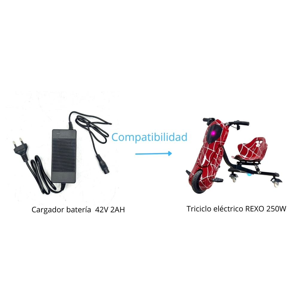 Cargador 42V 2Ah conector R1-Hembra