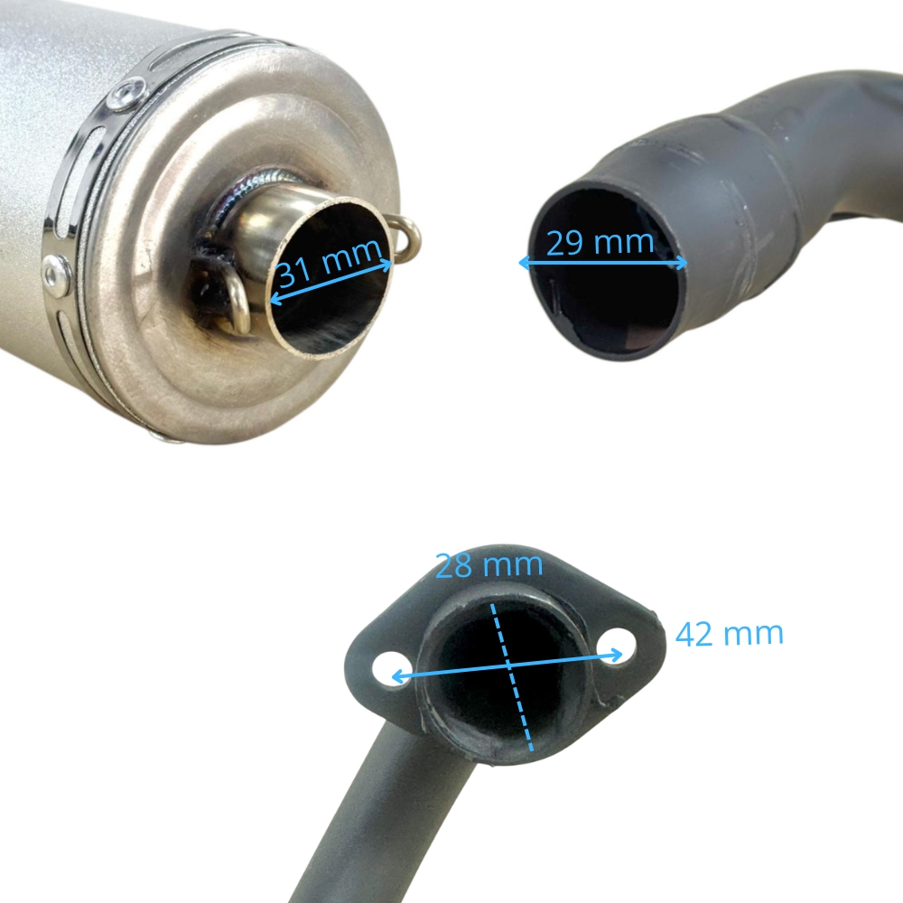 escape deportivo quad 4T tipo KTM